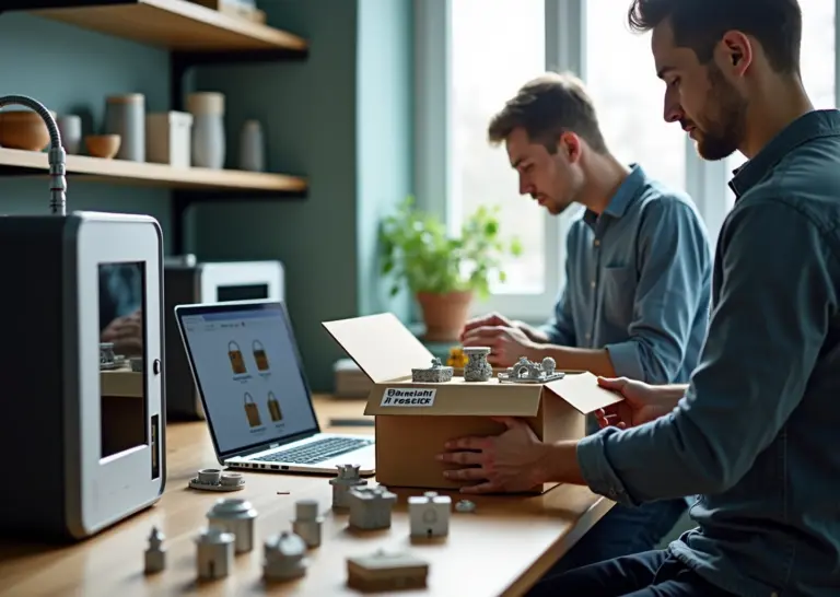Мастерская с работающими 3D‑принтерами, готовые изделия, ноутбук с магазином и упаковка — запуск малого 3D‑бизнеса в России